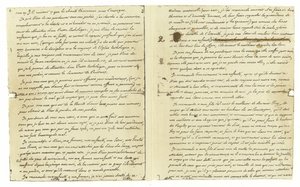 Facsímil del testamento de Luis XVI de Francia de French School