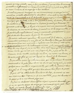 Facsímil del testamento de Luis XVI de Francia de French School