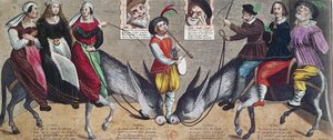 Farsa escenificada c.1600 en el Teatro del Hotel de Bourgogne de French School