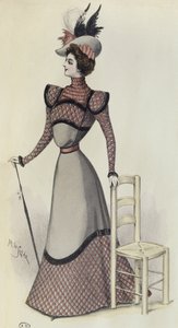Placa de moda, ilustración de La Nouvelle Mode, 1897