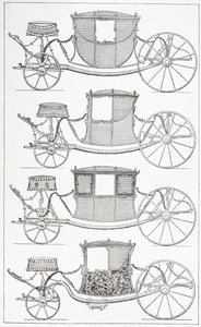 Coches de moda del siglo XVIII, 1875 de French School