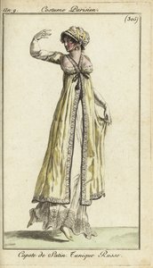 Mujer a la moda bailando en un baile de French School