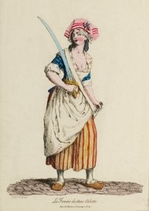 Mujer Sans-Culotte, c.1792 (grabado) de French School