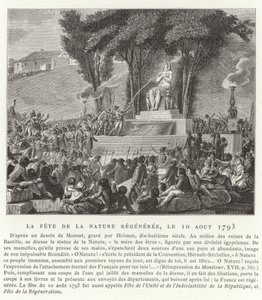 Festival de la Regeneración de la Naturaleza, París, 10 de agosto de 1793 de French School