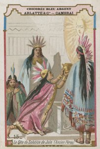 Festival del solsticio de verano, antiguo Perú de French School