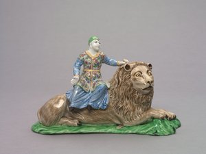 Figura sentada en un león, c.1750 de French School
