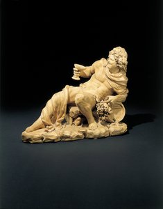 Figura de Baco reclinado con una copa de vino, c.1770 de French School