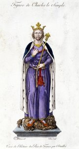 Figura de Carlos III el Simple de French School