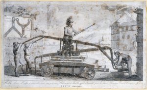 Bomba contra incendios en Lyon en 1808