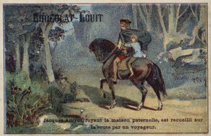Huyendo de la casa de su padre, Jacques Amyot es recogido en el camino por un viajero