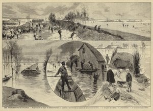 Inundaciones en Francia, 1897 de French School