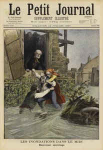 Inundaciones en el Midi, Francia, 1897 de French School