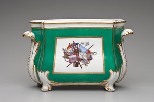 Jarrón de flores, Manufactura de Porcelana de Sèvres de French School