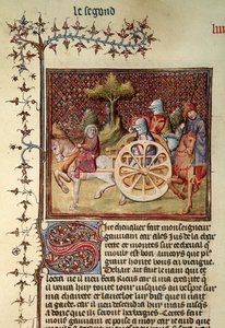 Lancelot, el Caballero de la Carreta, 1344 de French School