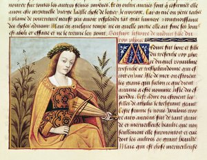 Mujer tocando una viola, de 