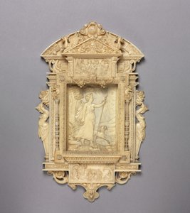 Relieve enmarcado de Diana la Cazadora, c.1850