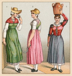 Traje del siglo XIX en Francia