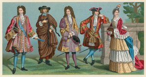 Traje de Francia de los siglos XVII-XVIII de French School