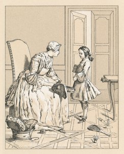 Traje del siglo XVIII de Francia