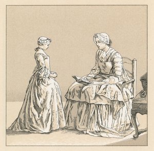 Francia, traje del siglo XVIII