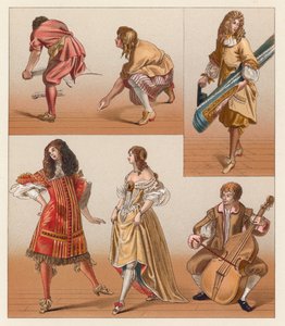 Traje del siglo XVII de Francia