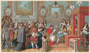 Traje del siglo XVII de Francia de French School