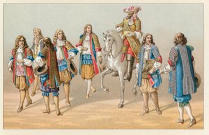 Traje francés del siglo XVII de French School