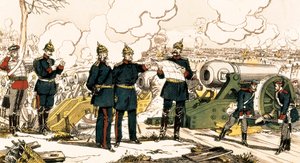Guerra Franco-Prusiana: El sitio y el bombardeo de París de French School