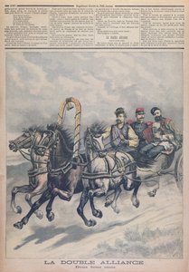 Alianza franco-rusa, ilustración de Le Petit Journal, 1893 de French School