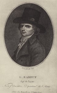Francois-Noel Babeuf, agitador político y periodista revolucionario francés de French School