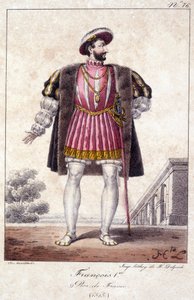 Francisco I, Rey de Francia nacido en Cognac en 1494 y fallecido en Rambouillet en 1547 de French School