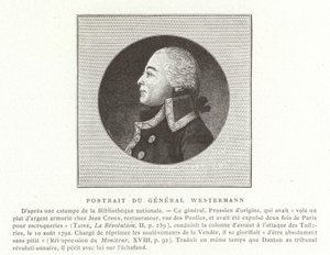 François Joseph Westermann, político y general francés de las Guerras Revolucionarias Francesas de French School