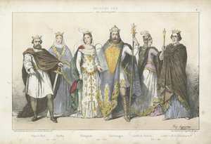 Reyes y reinas francos de la dinastía carolingia