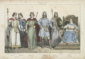Reyes y reinas francos de la dinastía merovingia