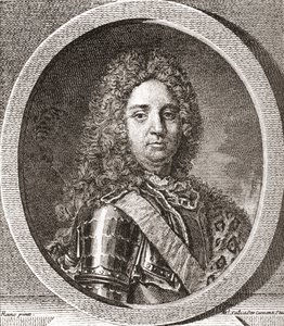 François-Marie de Broglie, primer duque de Broglie, 1671-1745. Líder militar francés. De Les Heures Libres publicado en 1908 de French School