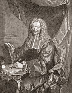 François Chicoyneau, 1672 - 1752. Médico francés y médico jefe del rey Luis XV. De Les Heures Libres publicado en 1908. de French School
