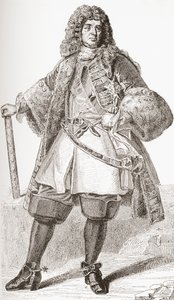 François de Neufville, 2º duque de Villeroy, 1644-1730. Soldado francés. De Les Heures Libres publicado en 1908. de French School