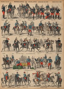 Maniobras de caballería del ejército francés