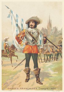 Guardias Franceses, Alférez en 1630 (Regimiento de infantería de la Casa del Rey de Francia, creado en 1563 y disuelto en 1789) de French School
