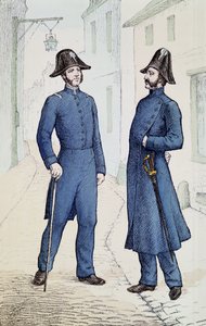 Policías franceses c.1829-30 de French School
