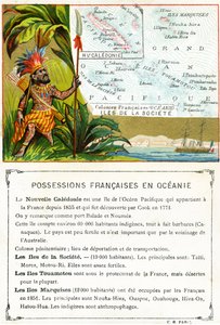 Posesiones francesas en Oceanía, c.1890 de French School