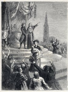 Revolución Francesa - Fiesta de la Federación en Estrasburgo de French School