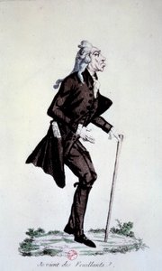 Revolución Francesa: Caricatura sobre los jacobinos en el momento de la escisión del movimiento "J