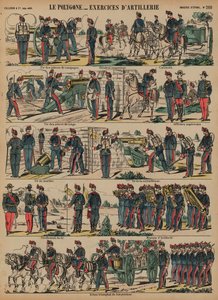 Ejercicios de artillería del ejército francés, Le Polygone, Lorient, Francia