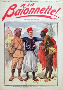 Soldados coloniales franceses, ilustración de portada de 