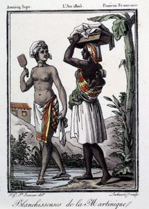 Colonias francesas: blanqueadores de Martinica a las Indias Occidentales. Grabado de 1805. Chartres, Museo de Bellas Artes de French School