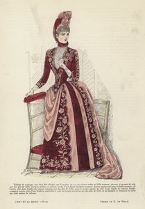 Placa de moda francesa, 1885-86 de French School