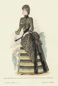 Placa de moda francesa, 1885-86 de French School
