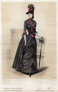 Placa de moda francesa, finales del siglo XIX