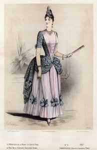 Placa de moda francesa, finales del siglo XIX